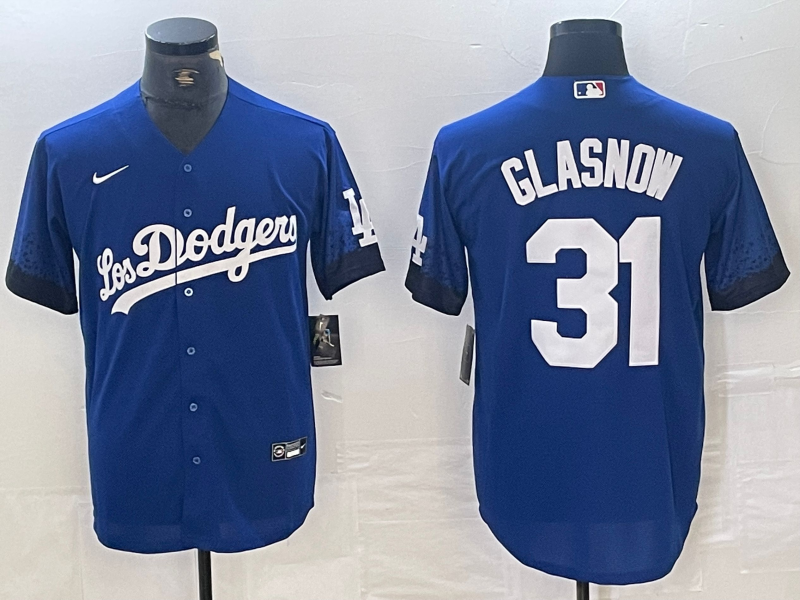 Men's Los Angeles Dodgers Tyler Glasnow #31 Blue Jersey